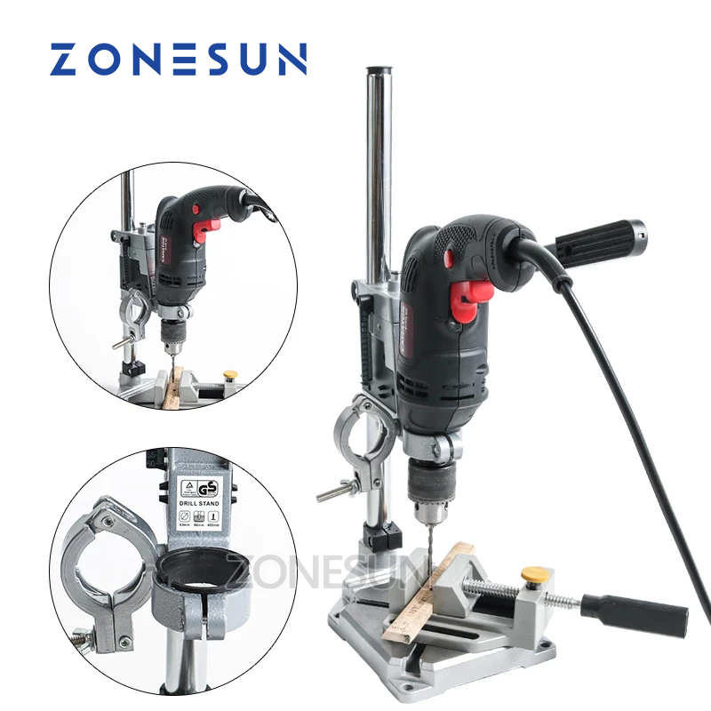 Woodworking Drill - ZONESUN: Фиксированный держатель для электрической дрели,