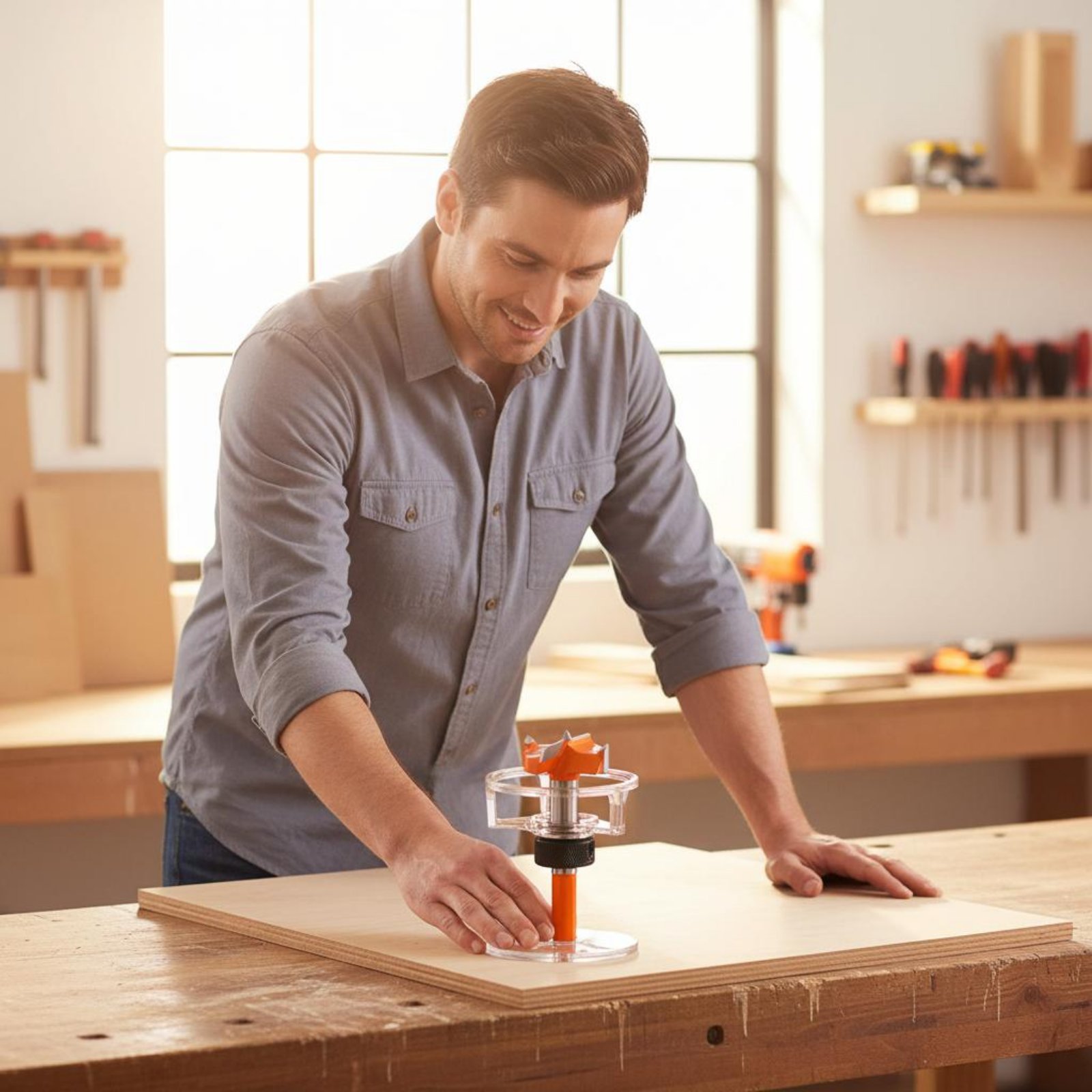 Woodworking Drill - 35-мм шаблон для сверления отверстий под