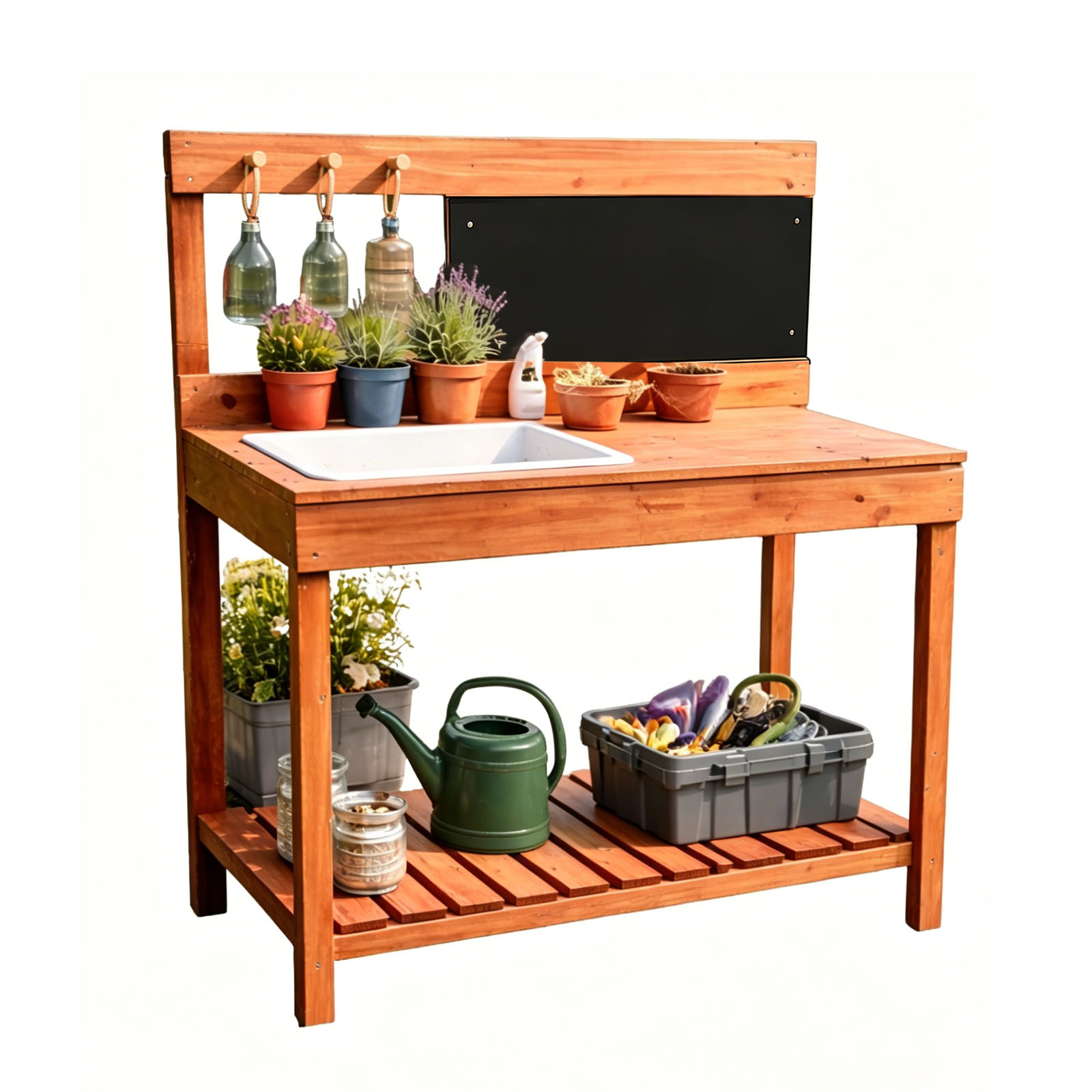 Woodworking Workbench - Деревянные столы для посадки растений для