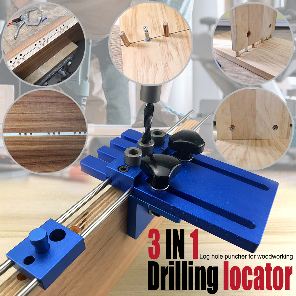Furniture And Woodworking - 3-в-1 инструмент для сверления отверстий, локатор