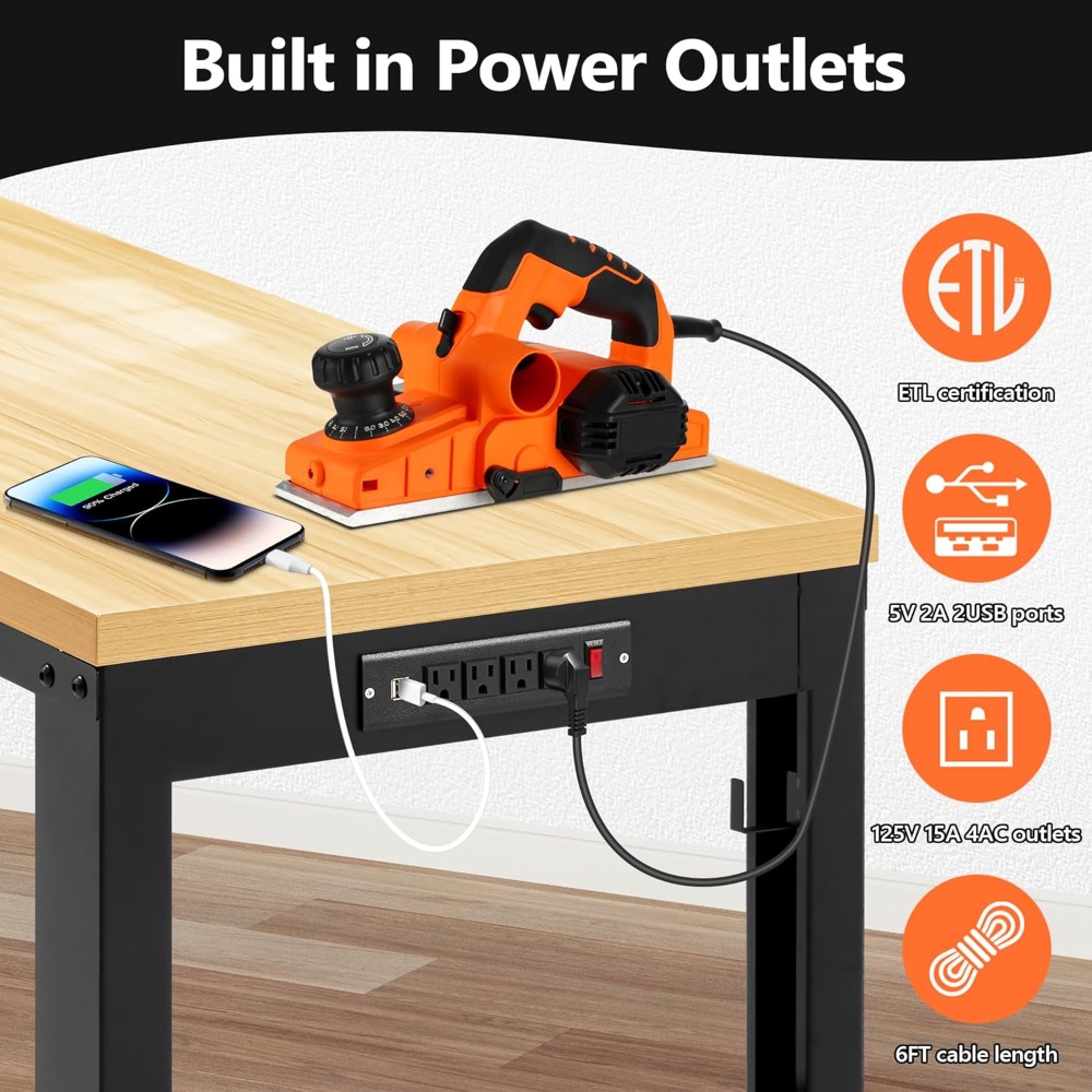 Регулируемый верстак, сверхмощ – обзор и цена Woodworking Workbench