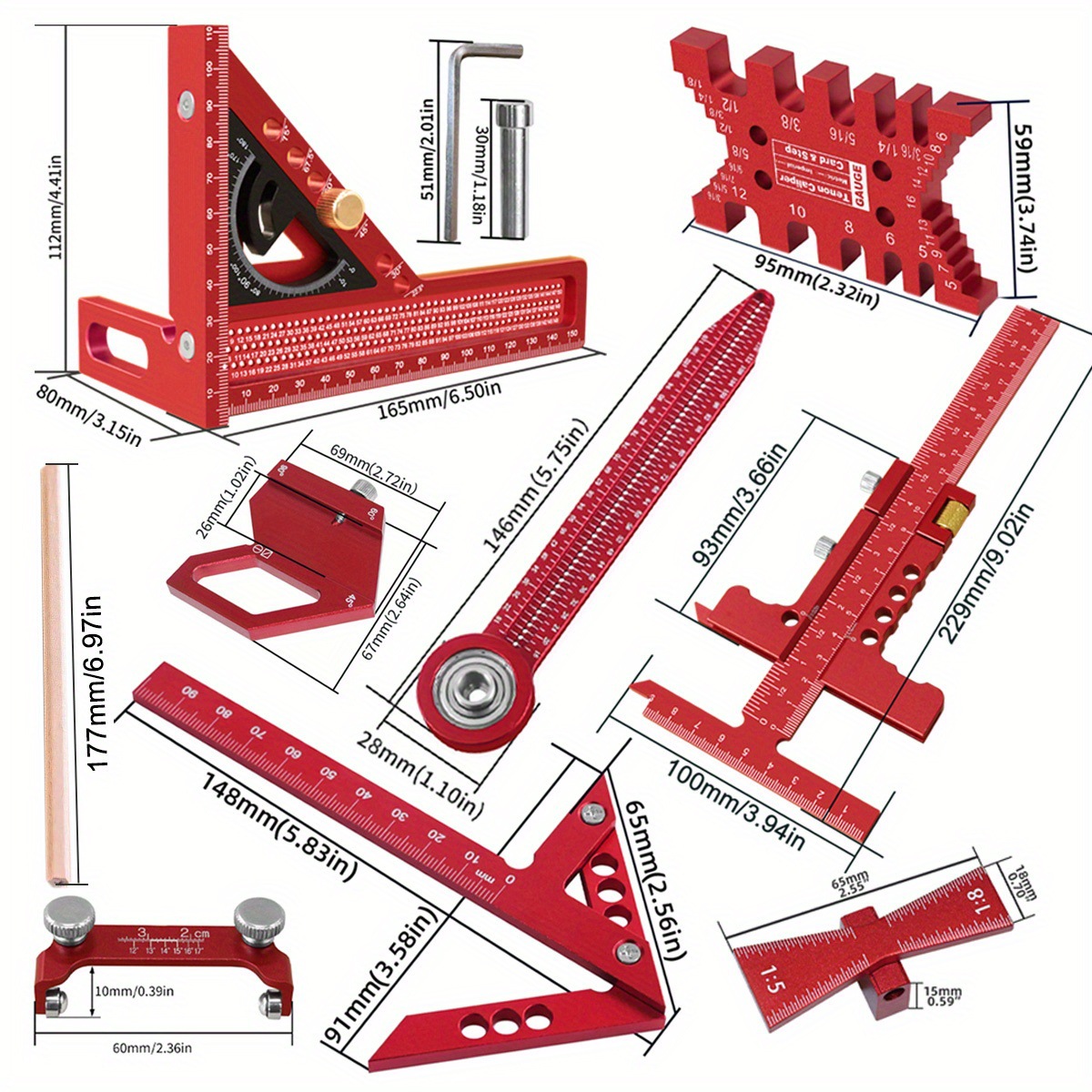 Набор из 10 столярных измерите – обзор и цена Woodworking Plans Free