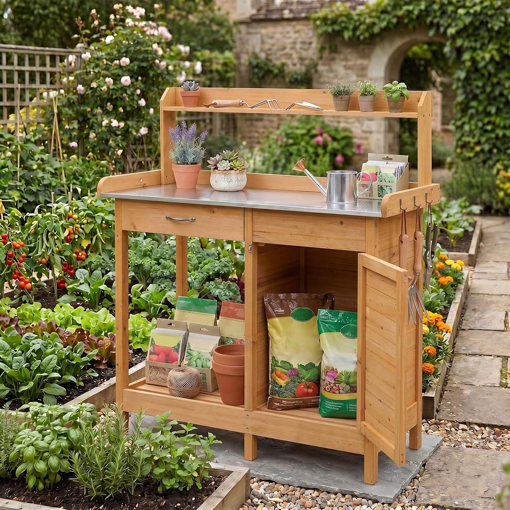Садовый деревянный стол-верста – обзор и цена Woodworking Workbench